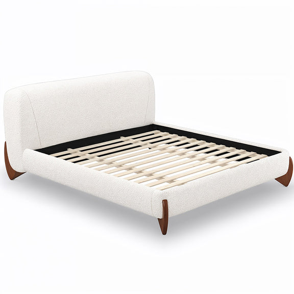 Double bed 180x200 CM Bed - Upholstered in Bouclé Fabric - Dream - gallery 7