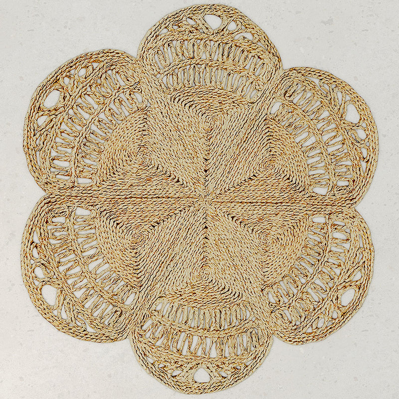 Tapis rond en jute - Boho Bali - 150 CM - Niluh