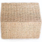 Mand van natuurlijke vezel met deksel - 40x30CM - Maracay