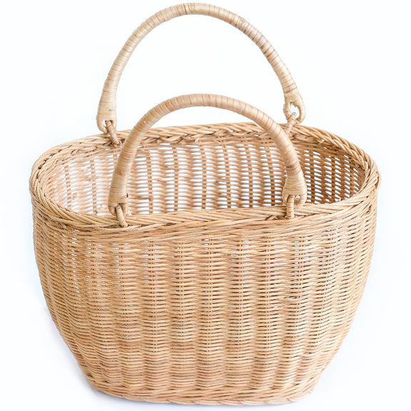 Rattan Basket with Handles - Keray - gallery 4