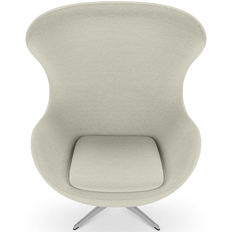 Armchair with armrests - Upholstered in Boucle Fabric - Brave