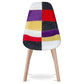 Sedia da pranzo Denisse in stile scandinavo dal design premium - Patchwork Tessa