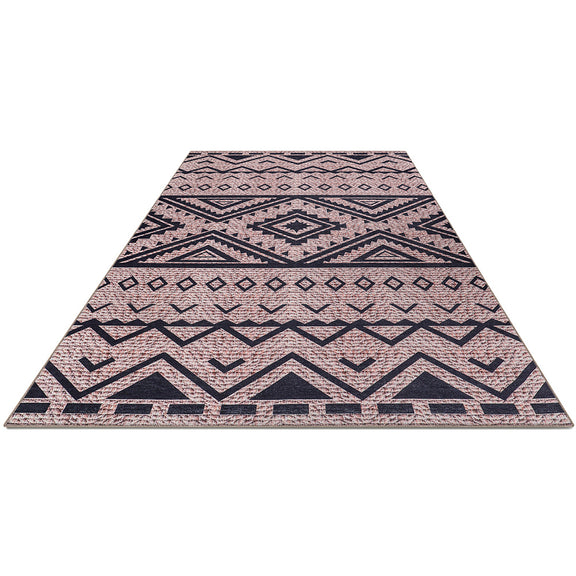Vintage Geometric Tribal Rug – (290x200 cm) – Cinder - gallery 2