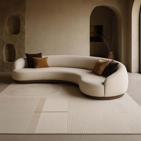 Rug Large Contemporary Modern Design - Beige (290x200 cm) - Lubida - gallery 4