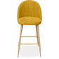 Fabric Upholstered Stool - Scandinavian Design - 76cm - Evelyne - gallery 4