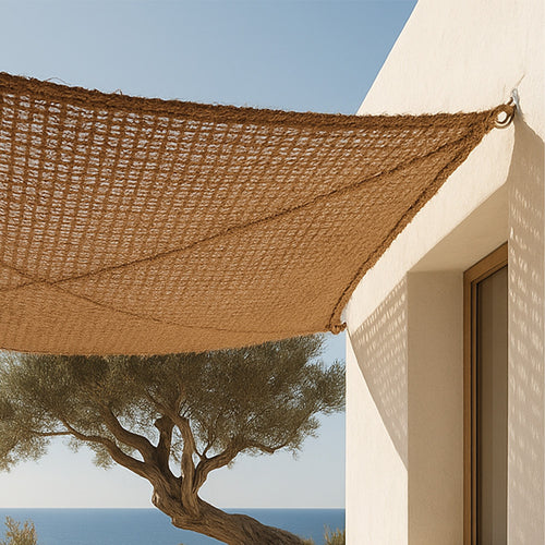 Coconut fiber awning 2x4M - 100 % Natural shade sail - gallery 1