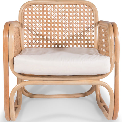 Poltrona de descanso em rotim - Poltrona de design - Boho Bali - Qawa
