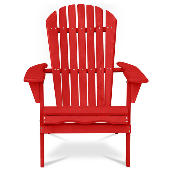 Wooden Outdoor Chair with Armrests - Adirondack Garden Chair - Adirondack - gallery 1