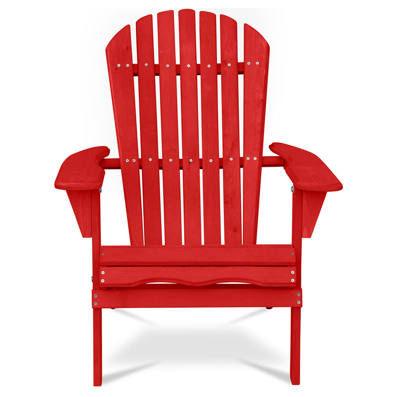 Wooden Outdoor Chair with Armrests - Adirondack Garden Chair - Adirondack - gallery 1