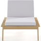 Teak Wood Sun Lounger with Cushion - Steela - gallery 6