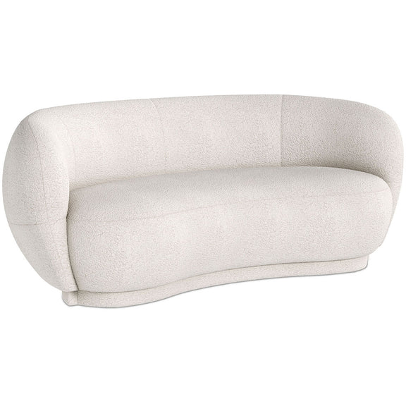 Curved Sofa - 3 Seater - Boucle Fabric - Curvy - gallery 4