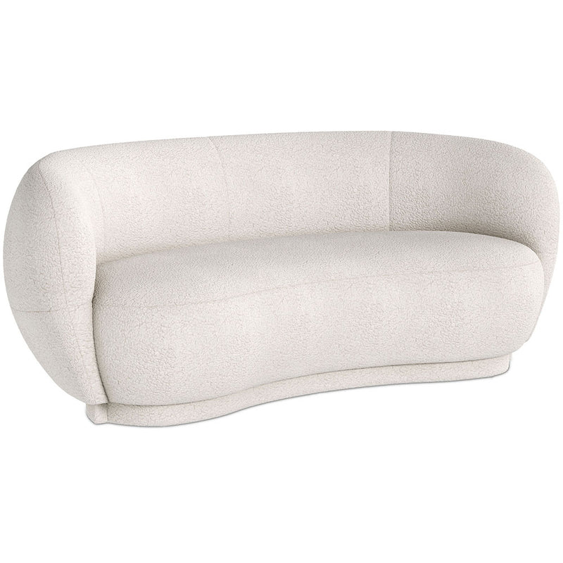 Curved Sofa - 3 Seater - Boucle Fabric - Curvy - gallery 4