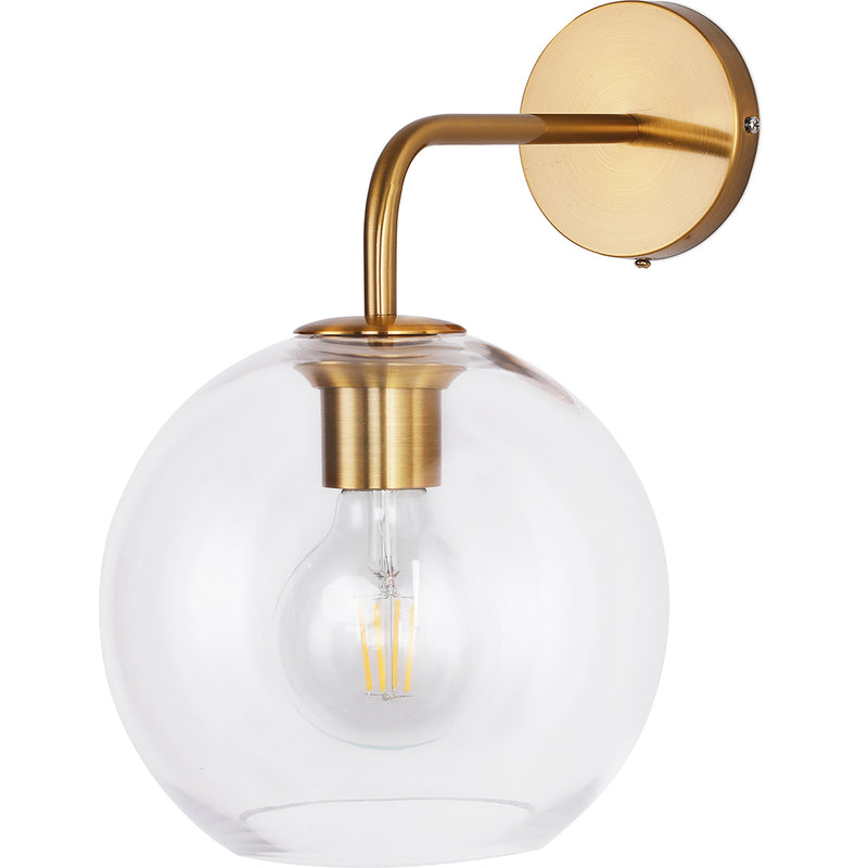 Spherical Glass Shade Wall Sconce - gallery 4
