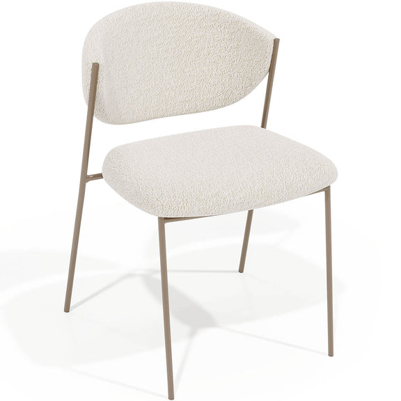 Dining chair - Upholstered in Bouclé Fabric - Seda - gallery 6