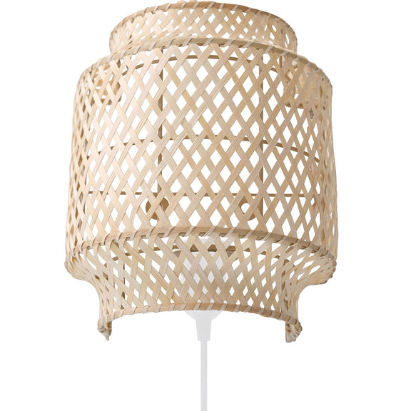 Bamboo Wall Lamp Shade, Boho Bali Style - Hya - gallery 5