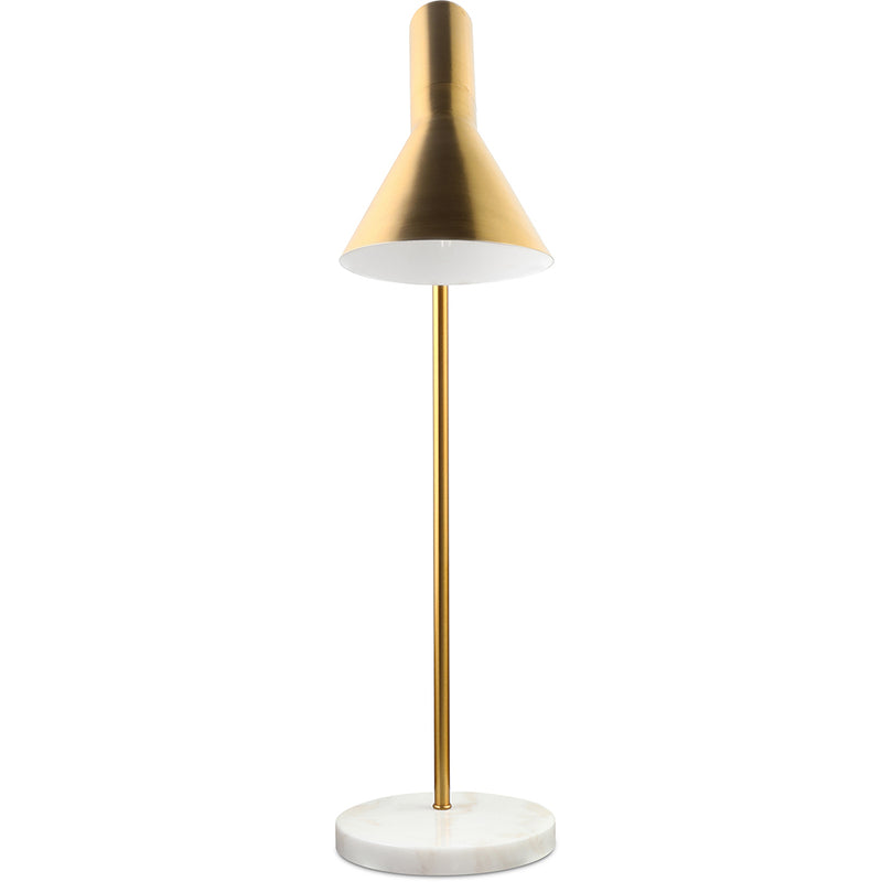Modern Gold Floor Lamp in Metal and Marble – Quely