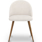 Dining Chair - Upholstered in Bouclé Fabric - Scandinavian - Evelyne