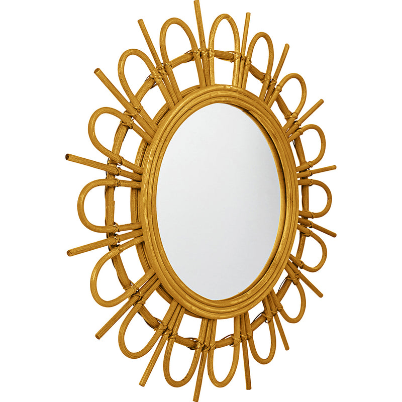 Miroir mural - Design rond Boho Bali (60 cm) - Miu