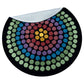 Round Rug Wool – Geometric Design – 104 cm – Yoler - gallery 2