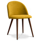 Dining Chair - Upholstered in Fabric - Scandinavian Style - Evelyne - gallery 3