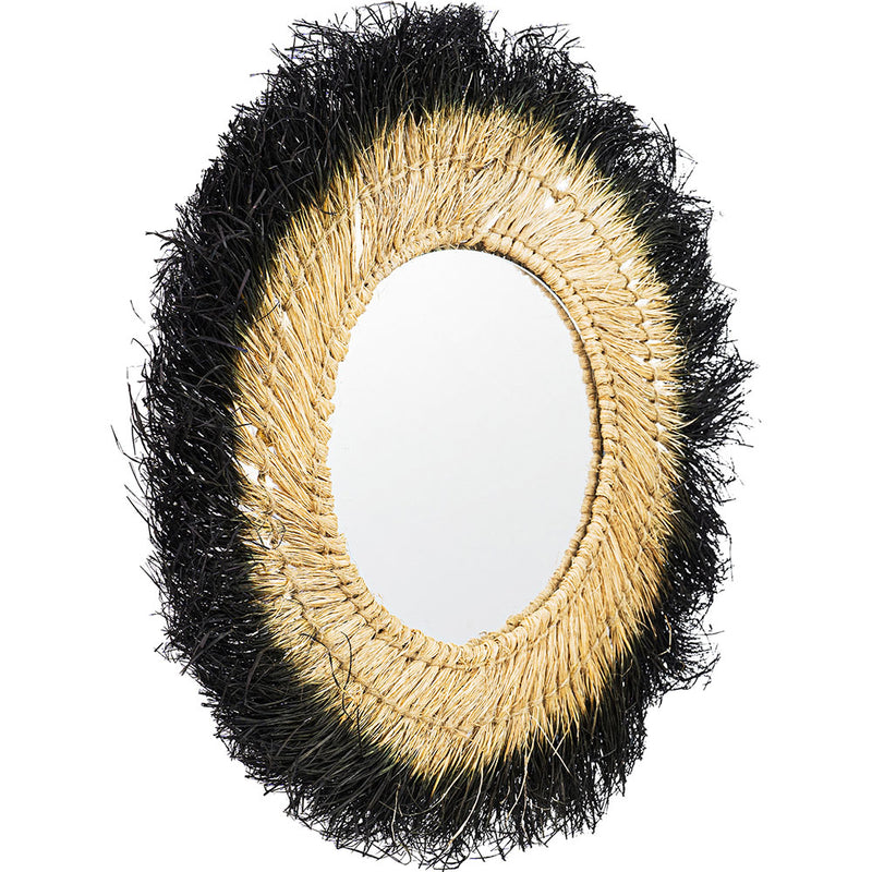 Specchio da parete - Design rotondo Boho Bali (60 cm) - Bioe