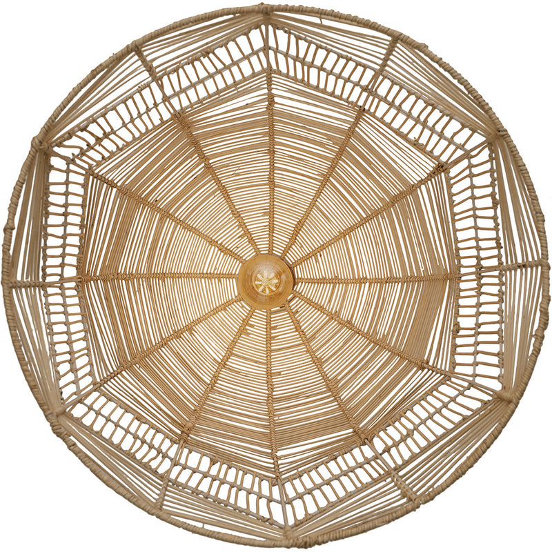 Lampada a sospensione dal design boho balinese in rattan naturale - Bu