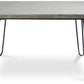Table à manger rectangulaire - Style industriel - Bois et métal - 120cm - Hairpin