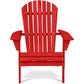 Chaise d'extérieur en bois avec accoudoirs - Chaise de jardin Adirondack - Adirondack