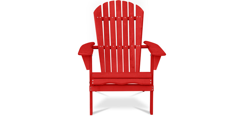 Chaise d'extérieur en bois avec accoudoirs - Chaise de jardin Adirondack - Adirondack