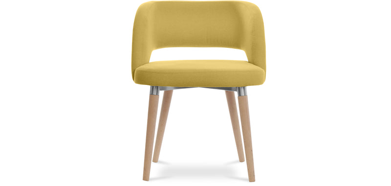 Sedia imbottita in stile scandinavo Ryden - Tessuto