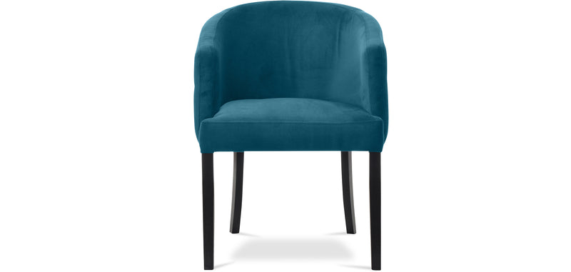 Sedia da pranzo Mesely in stile scandinavo - Velluto