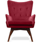 Sillón Jensen de estilo escandinavo - Terciopelo