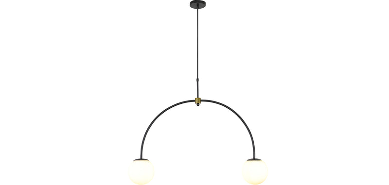 Lampe de plafond à boules en verre - Lampe suspendue à 2 bras - Josephine