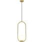 Globe ceiling lamp - Golden pendant - Ruby