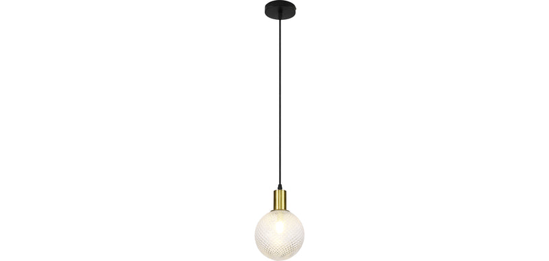 Lampe de plafond en boule de cristal - Lampe suspendue - Nellie