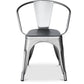 Chaise de salle à manger avec accoudoirs - Acier - Nouvelle édition - Stylix