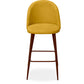 Tabouret rembourré en tissu - Design scandinave - 73cm - Evelyne