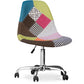 Chaise de Bureau à roulettes - Chaise de Bureau - Tapissée en Patchwork - Simona