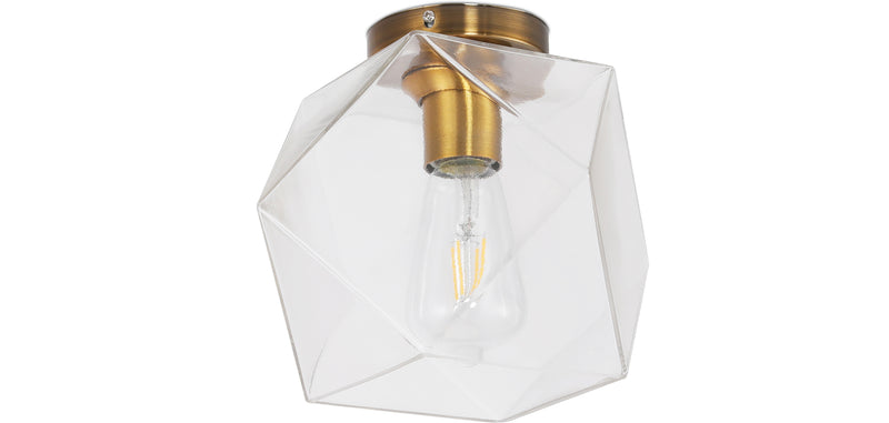 Lampe de plafond en cristal - Monture encastrée design rétro - Avo