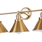 Vintage Gold Wall Sconce - 3 Lamps - Remir