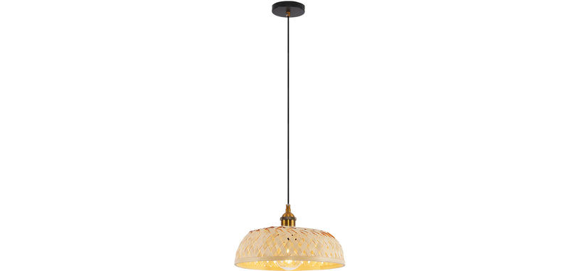 Lampe de plafond en bambou - Lampe suspendue de stile Boho Bali - Atria