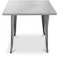 Table à manger carrée design industriel - Stylix