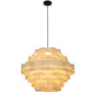 Lampa sufitowa z drewna - Lampa wisząca w stylu Boho Bali - Aura