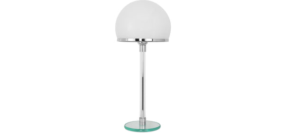 Nauhas Desk Lamp - Chrome Copper/Opal Glass - gallery 1