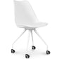 Chaise de bureau à roulettes - Chaise de bureau blanche - Canva