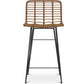 Tabouret de bar en osier - Boho Bali Design -65cm - Catori