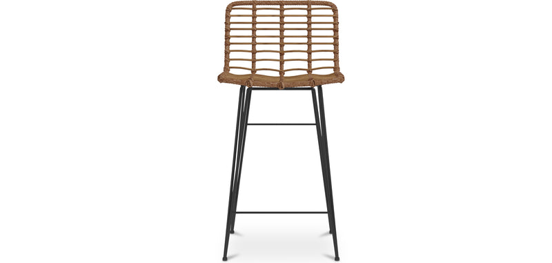 Tabouret de bar en osier - Boho Bali Design -65cm - Catori