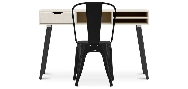 Bureau en Bois - Design Scandinave - Beckett + Chaise de Salle à Manger - Stylix