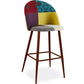 Tabouret Rembourré en Patchwork - Style Scandinave - Ray