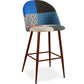 Tabouret Rembourré en Patchwork - Style Scandinave - Pixi